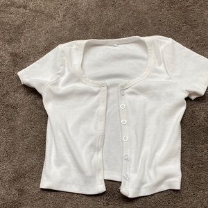 White crop top